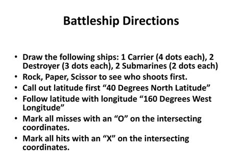 battleship directions